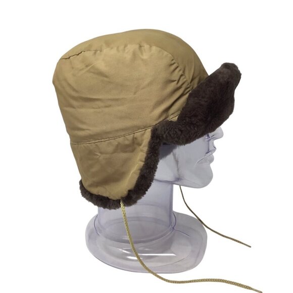 Vintage Eddie Bauer Goose Down Trapper Hat Ear Flaps Hunting Insulated Size M? - Picture 2 of 10